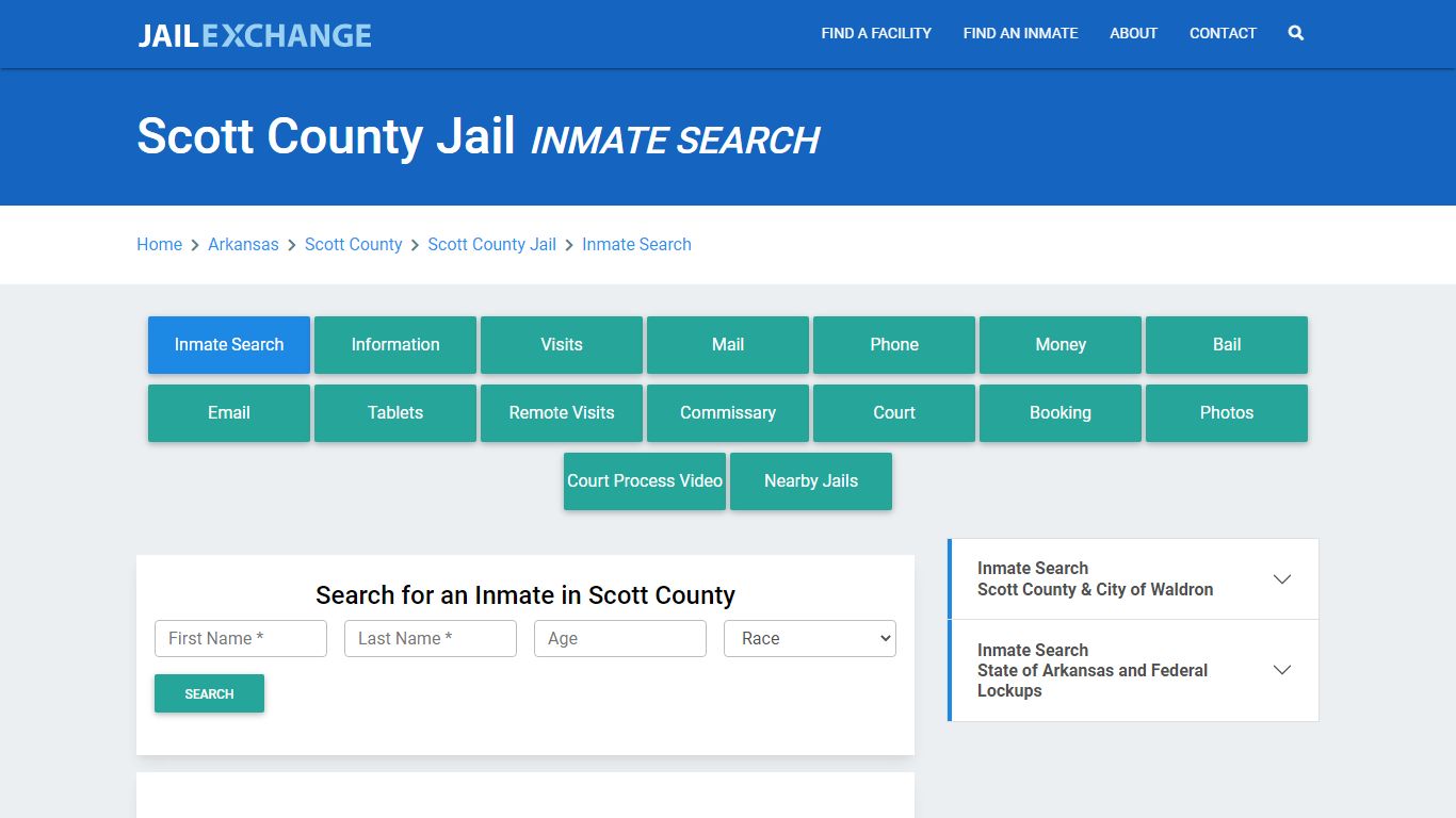 Scott County Jail, AR Inmate Search: Roster & Mugshots - Jail Exchange